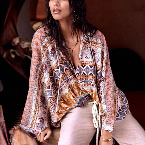 Free People Hold on Tight Gauze pullover - Picture 4 of 5